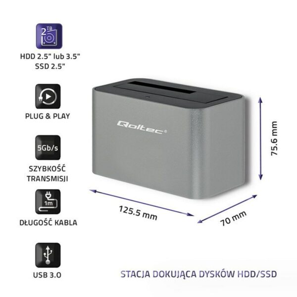 Charging base Qoltec 50315 - Image 6