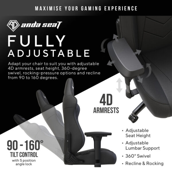 Gaming Chair AndaSeat Dark Demon Premium Black - Image 4