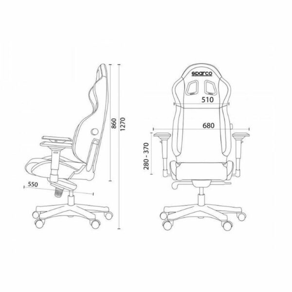 Gaming Chair Sparco S00998NRNR Black - Image 2