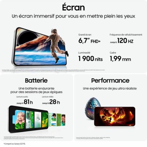 Smartphone Samsung Galaxy S24 FE 5G 6,2" 8 GB RAM 128 GB Steel - Image 2