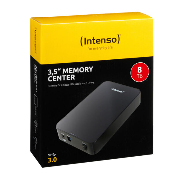 External Hard Drive INTENSO 6031516 8 TB Black - Image 2