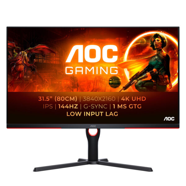 Gaming Monitor AOC  U32G3X/BK 4K Ultra HD 32" - Image 2