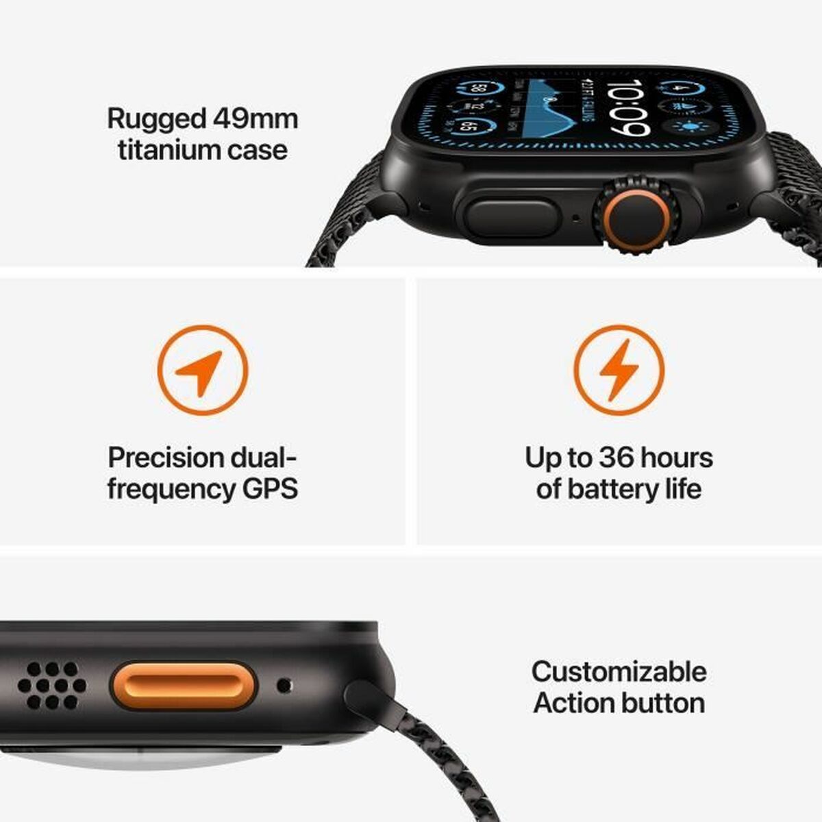 Smartwatch Apple Ultra 2 Black 49 mm - Image 3