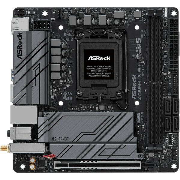 Motherboard ASRock Z790M-ITX WiFi LGA 1700 INTEL Z790 - Image 2