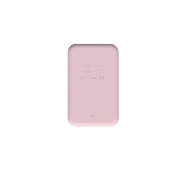 Power Bank with Wireless Charger Kreafunk Pink 5000 mAh - Image 2