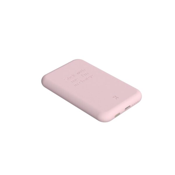 Power Bank with Wireless Charger Kreafunk Pink 5000 mAh - Image 3