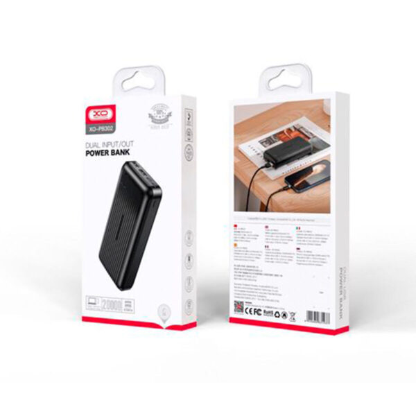 Powerbank XO Black 20000 mAh - Image 2