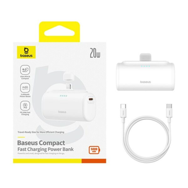 Powerbank Baseus P10068307213-00 White 5000 mAh - Image 6