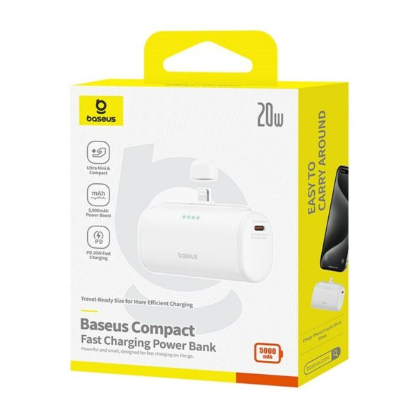 Powerbank Baseus P10068307213-00 White 5000 mAh - Image 8