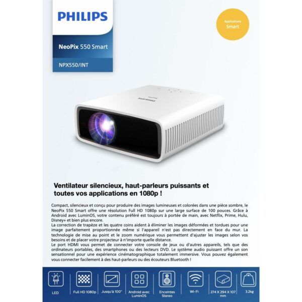 Projector Philips Full HD 500 lm 1920 x 1080 px - Image 6