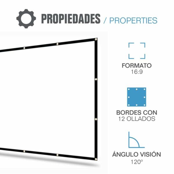 Projection Screen iggual ECO COST 100 100" - Image 3