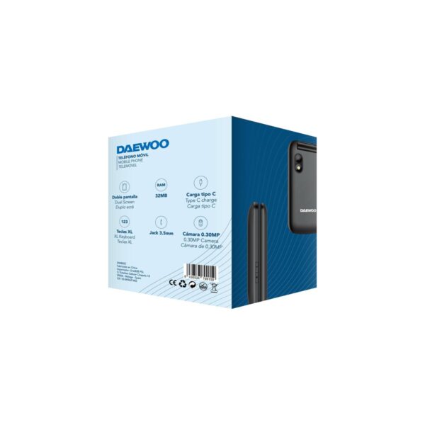 Mobile telephone for older adults Daewoo 2,8" 32 GB Black - Image 4
