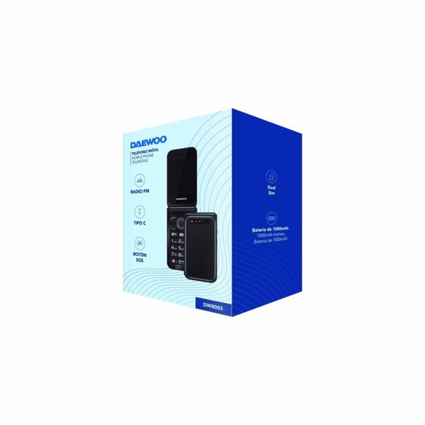 Mobile telephone for older adults Daewoo 2,8" Black - Image 3