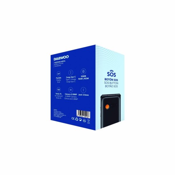 Mobile telephone for older adults Daewoo 2,8" Black - Image 4