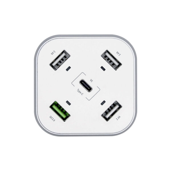 Usb Charger Aisens ASCH-5PQC-W White (1 Unit) - Image 2