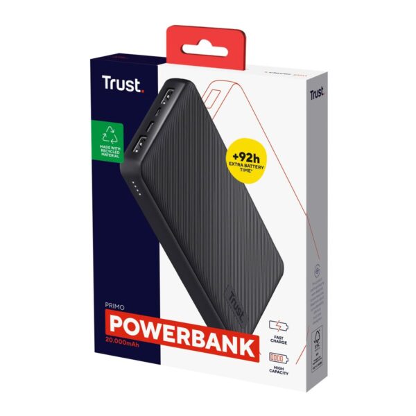 Power Bank Trust Primo Black 20000 mAh - Image 5