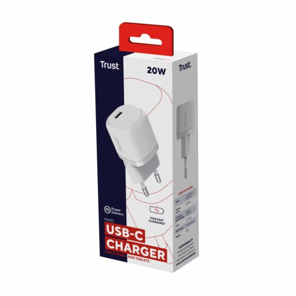 Wall Charger Trust 25205 White (1 Unit) - Image 6